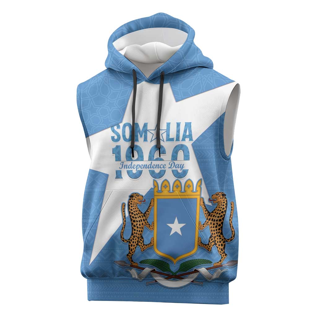 Personalized Somalis Independence Day Sleeveless Hoodie Soomaaliya Arise Somalis! - African Pride