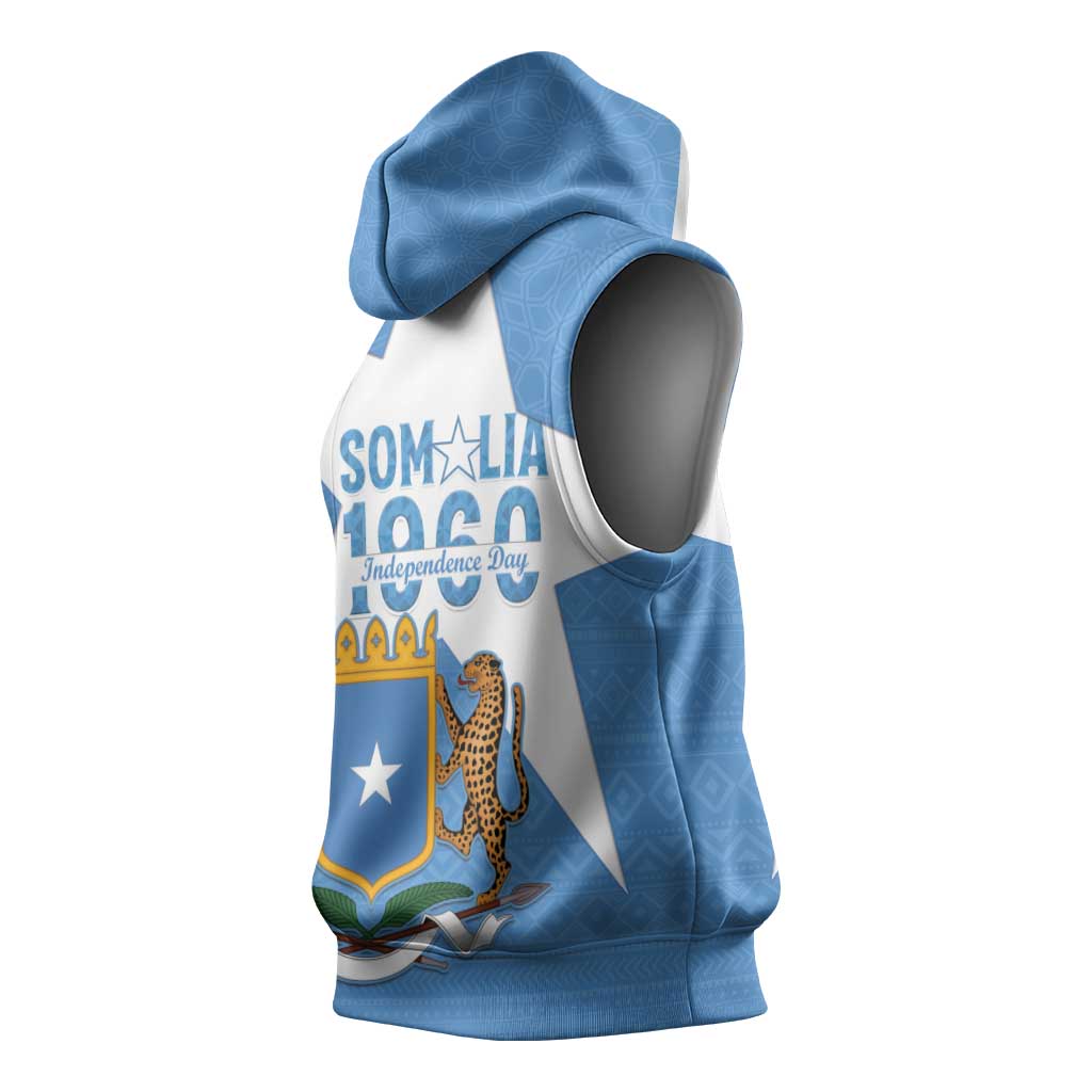 Personalized Somalis Independence Day Sleeveless Hoodie Soomaaliya Arise Somalis! - African Pride