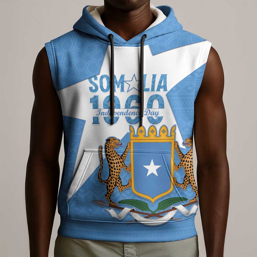 Personalized Somalis Independence Day Sleeveless Hoodie Soomaaliya Arise Somalis! - African Pride