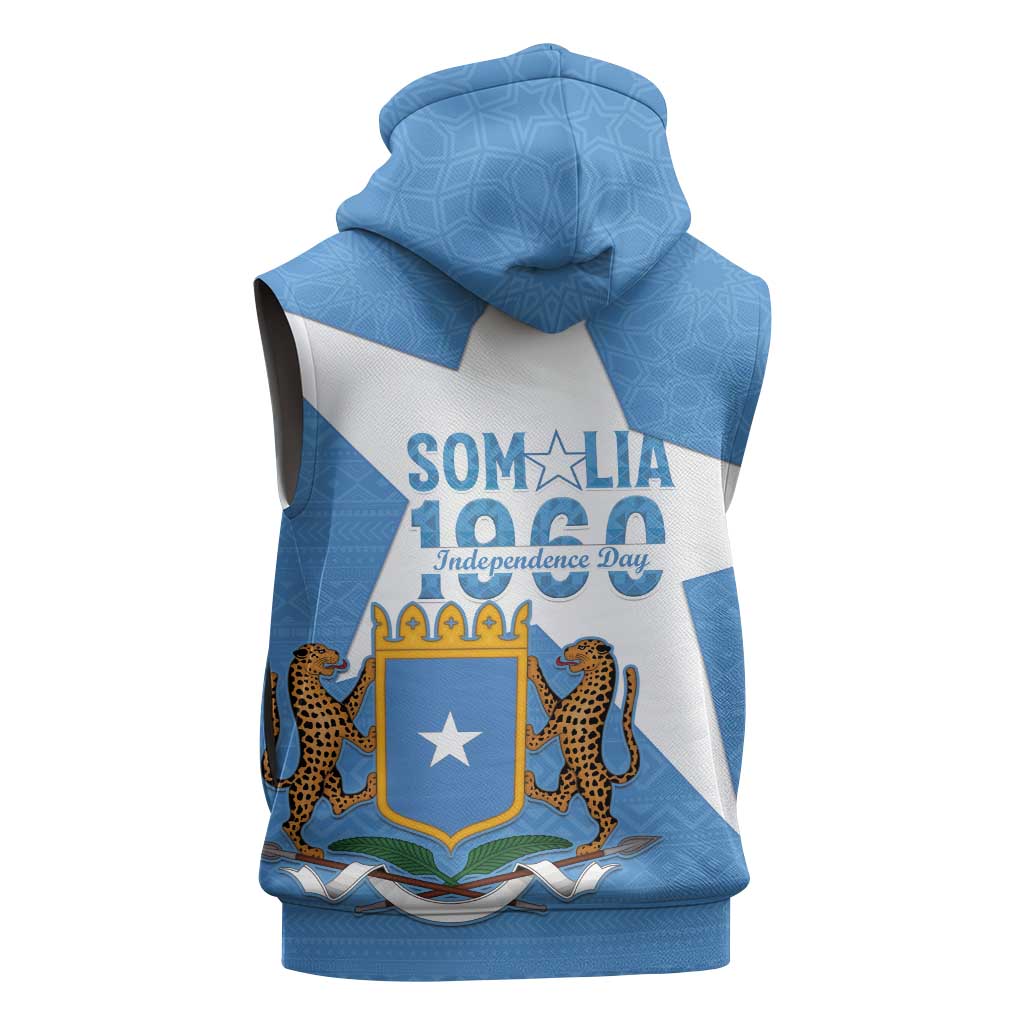 Personalized Somalis Independence Day Sleeveless Zip Hoodie Soomaaliya Arise Somalis! - African Pride