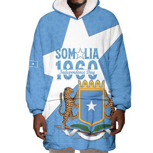 Personalized Somalis Independence Day Wearable Blanket Hoodie Soomaaliya Arise Somalis!