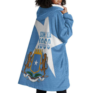 Personalized Somalis Independence Day Wearable Blanket Hoodie Soomaaliya Arise Somalis!