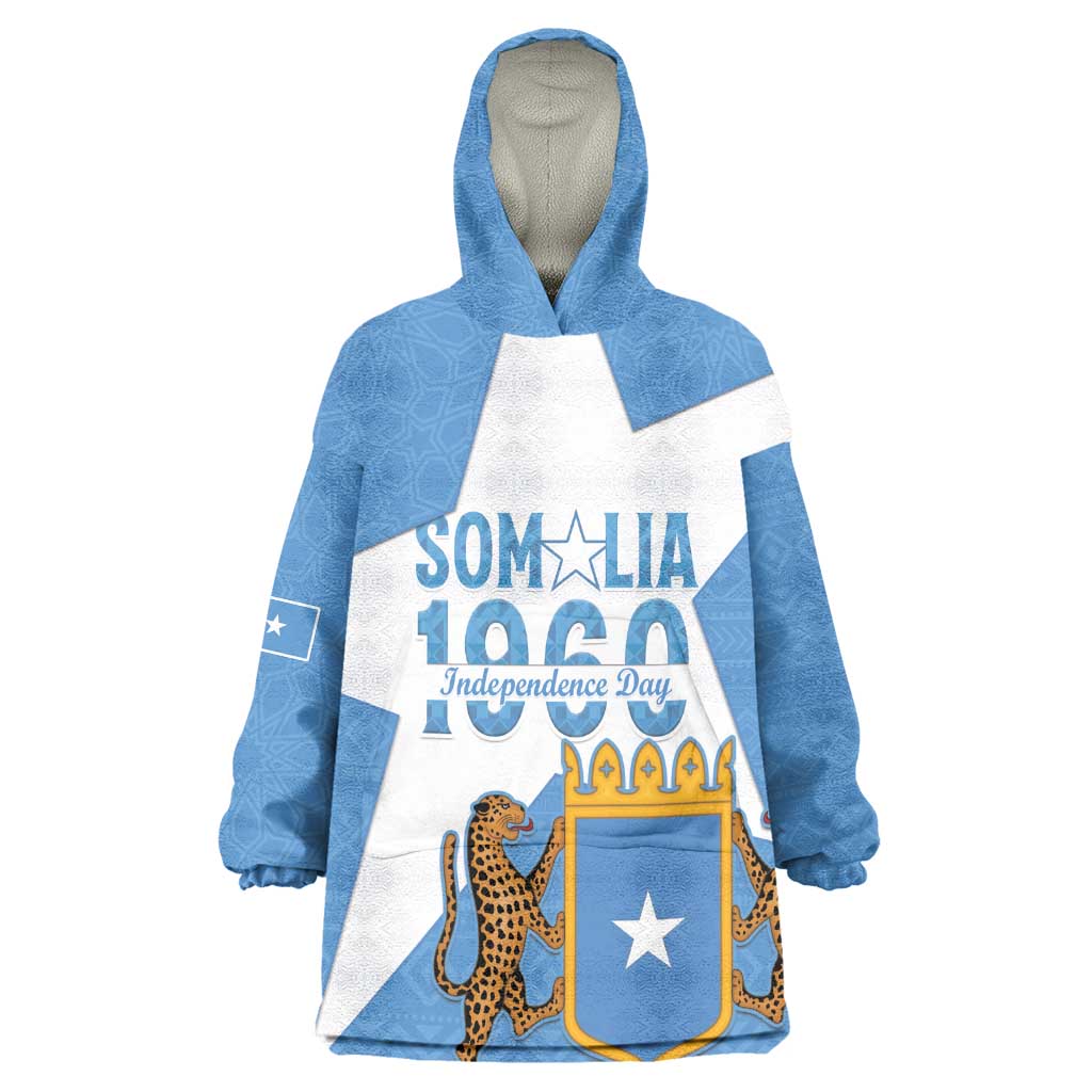 Personalized Somalis Independence Day Wearable Blanket Hoodie Soomaaliya Arise Somalis!