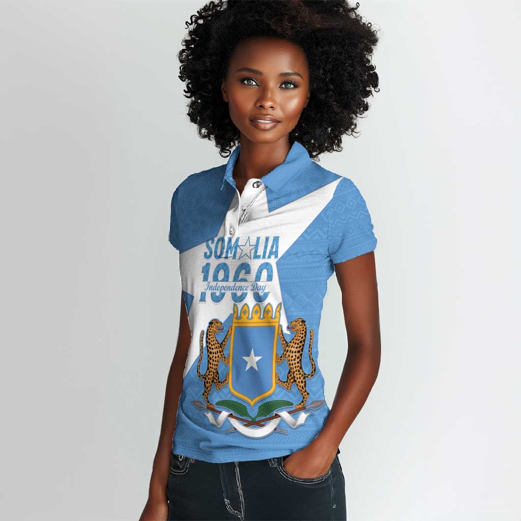 Personalized Somalis Independence Day Women Polo Shirt Soomaaliya Arise Somalis!