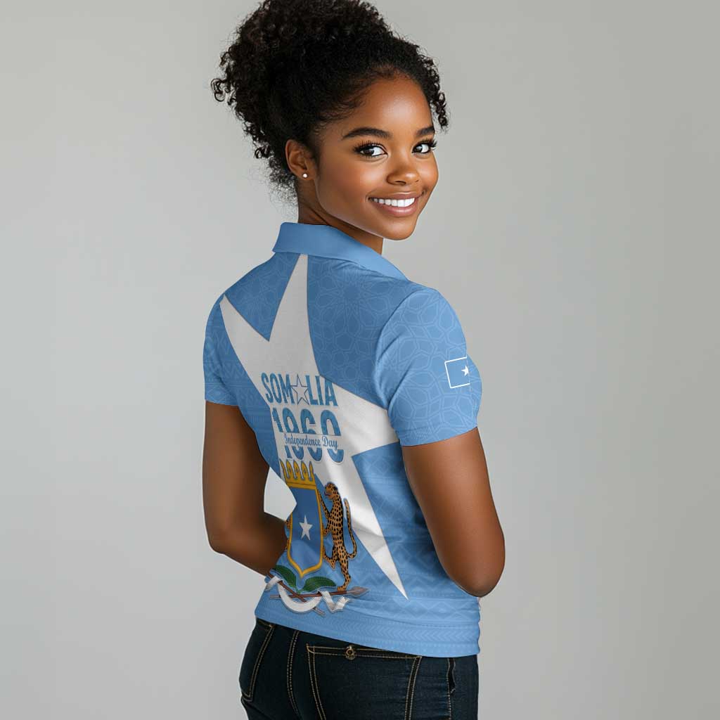 Personalized Somalis Independence Day Women Polo Shirt Soomaaliya Arise Somalis!