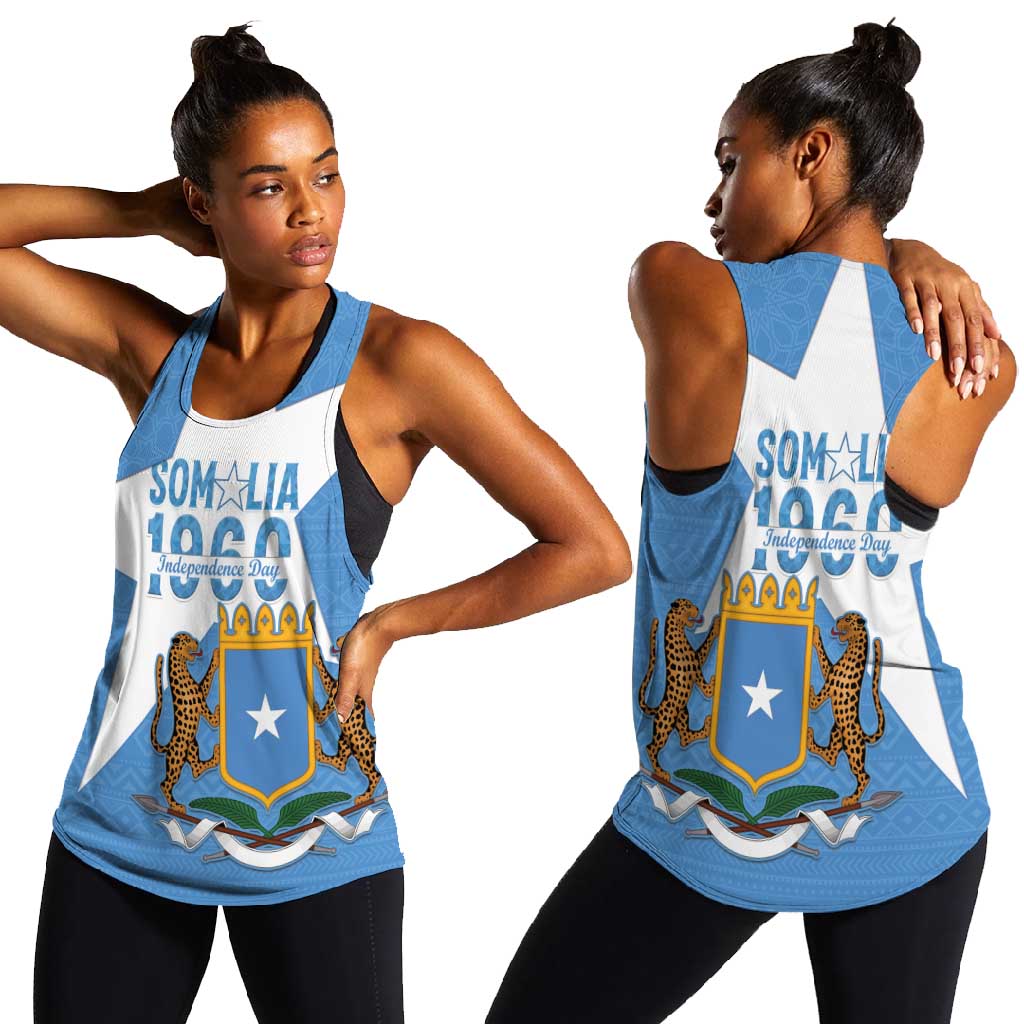 Personalized Somalis Independence Day Women Racerback Tank Soomaaliya Arise Somalis!