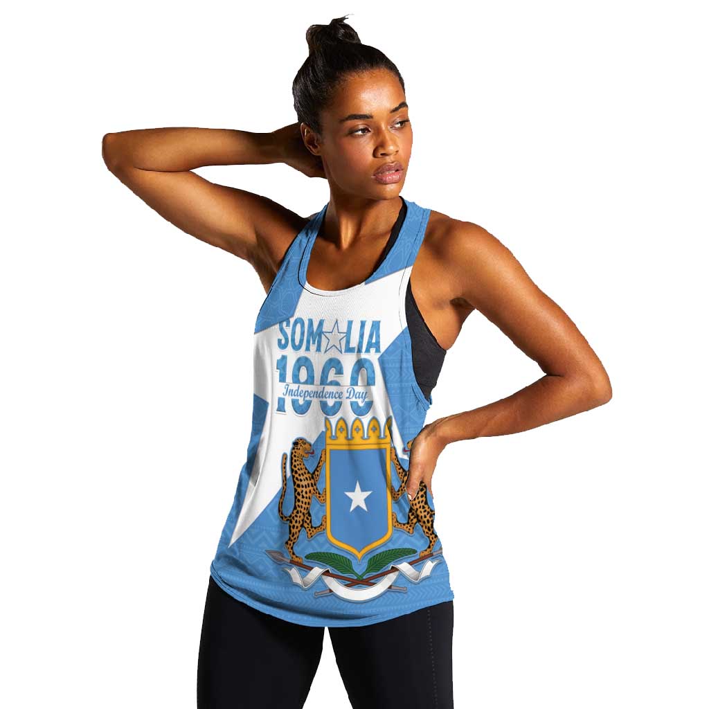Personalized Somalis Independence Day Women Racerback Tank Soomaaliya Arise Somalis!