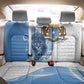 Coat of arms of Soomaaliya Back Car Seat Cover Leopard Skin mix Islamic Pattern
