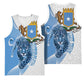 Coat of arms of Soomaaliya Basketball Jersey Leopard Skin mix Islamic Pattern - African Pride
