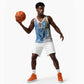 Coat of arms of Soomaaliya Basketball Jersey Leopard Skin mix Islamic Pattern - African Pride