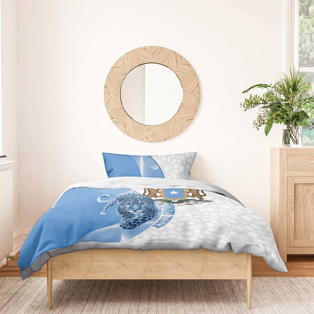 Coat of arms of Soomaaliya Bedding Set Leopard Skin mix Islamic Pattern
