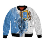 Coat of arms of Soomaaliya Bomber Jacket Leopard Skin mix Islamic Pattern