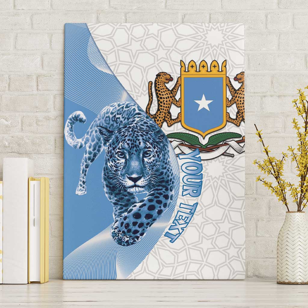 Coat of arms of Soomaaliya Canvas Wall Art Leopard Skin mix Islamic Pattern