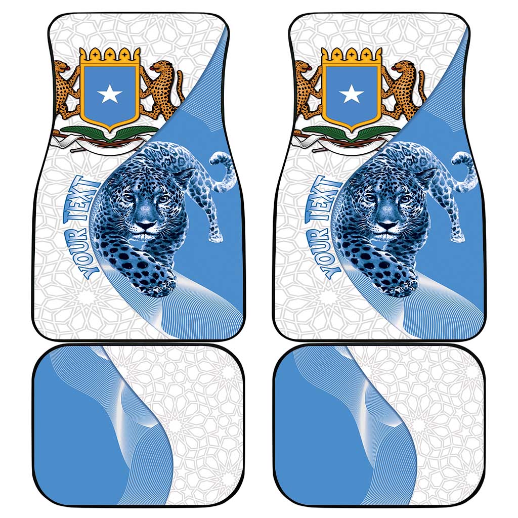 Coat of arms of Soomaaliya Car Mats Leopard Skin mix Islamic Pattern