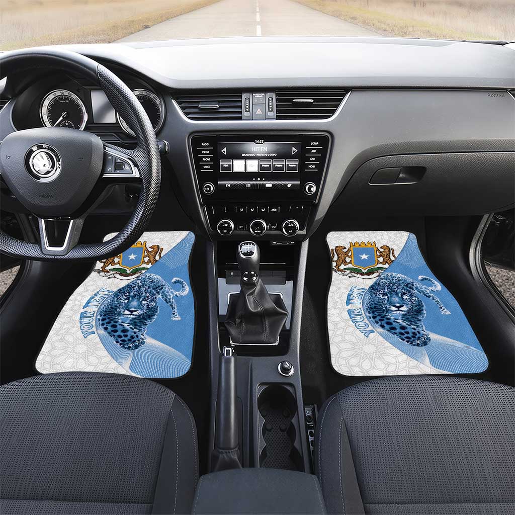 Coat of arms of Soomaaliya Car Mats Leopard Skin mix Islamic Pattern