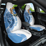 Coat of arms of Soomaaliya Car Seat Cover Leopard Skin mix Islamic Pattern