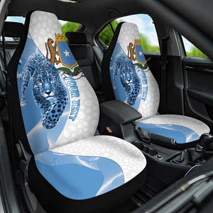 Coat of arms of Soomaaliya Car Seat Cover Leopard Skin mix Islamic Pattern