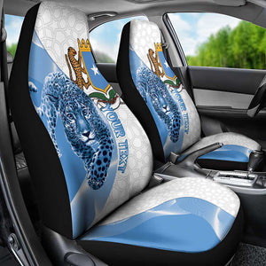 Coat of arms of Soomaaliya Car Seat Cover Leopard Skin mix Islamic Pattern