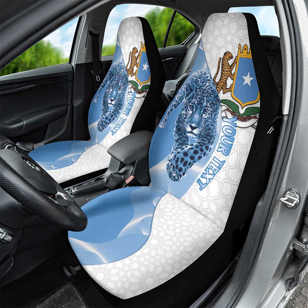 Coat of arms of Soomaaliya Car Seat Cover Leopard Skin mix Islamic Pattern
