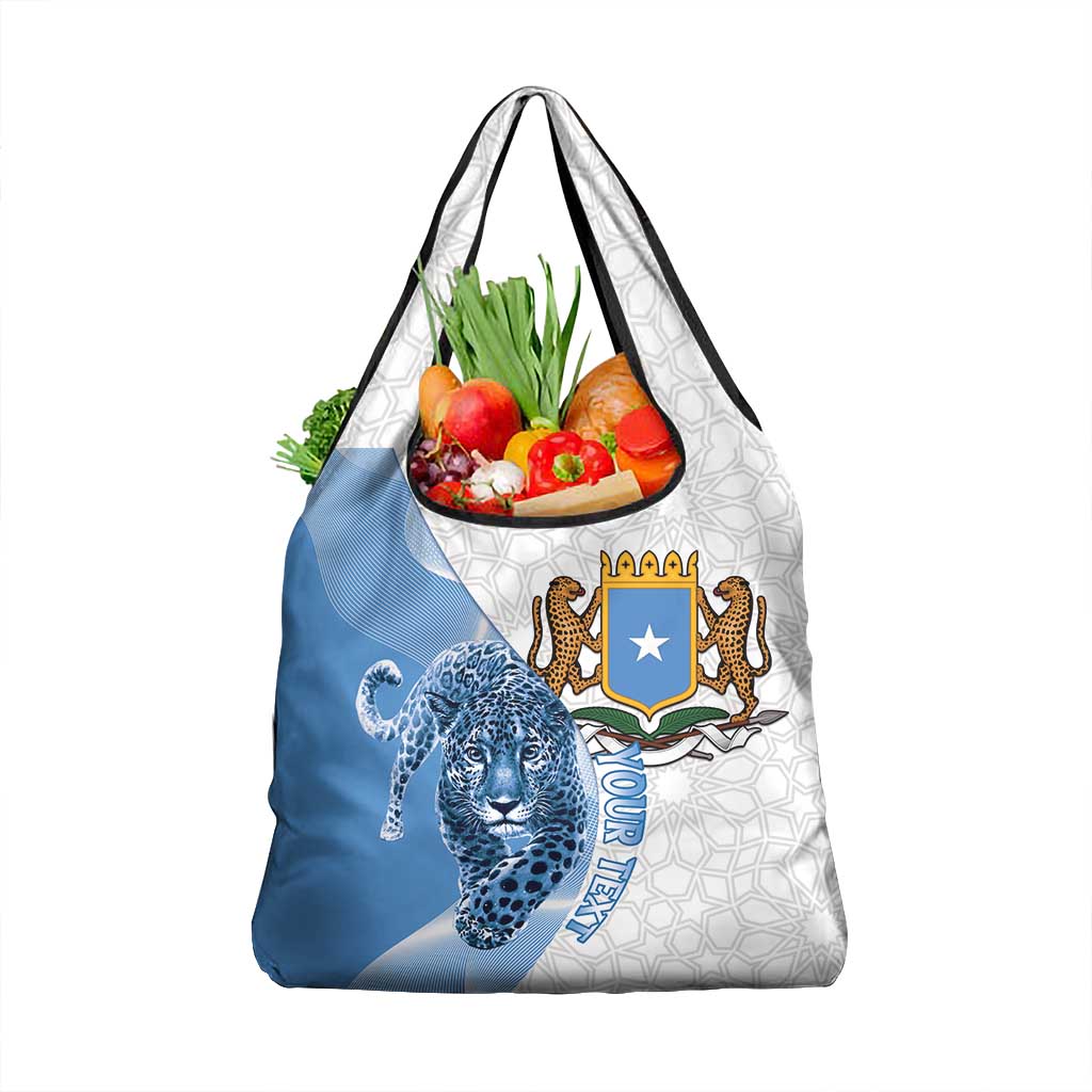 Coat of arms of Soomaaliya Grocery Bag Leopard Skin mix Islamic Pattern
