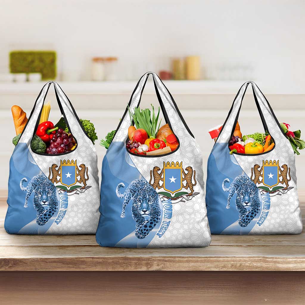 Coat of arms of Soomaaliya Grocery Bag Leopard Skin mix Islamic Pattern