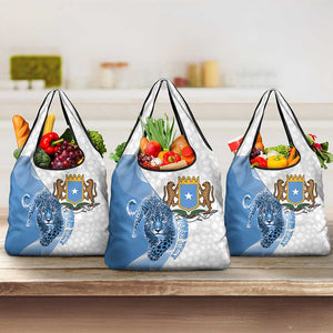 Coat of arms of Soomaaliya Grocery Bag Leopard Skin mix Islamic Pattern
