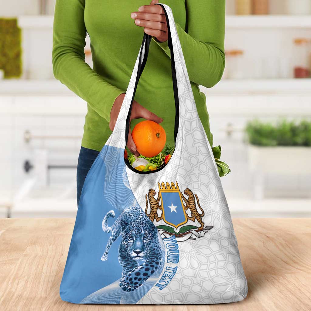 Coat of arms of Soomaaliya Grocery Bag Leopard Skin mix Islamic Pattern