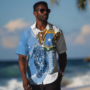 Coat of arms of Soomaaliya Hawaiian Shirt Leopard Skin mix Islamic Pattern