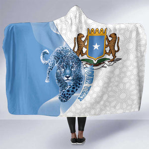 Coat of arms of Soomaaliya Hooded Blanket Leopard Skin mix Islamic Pattern