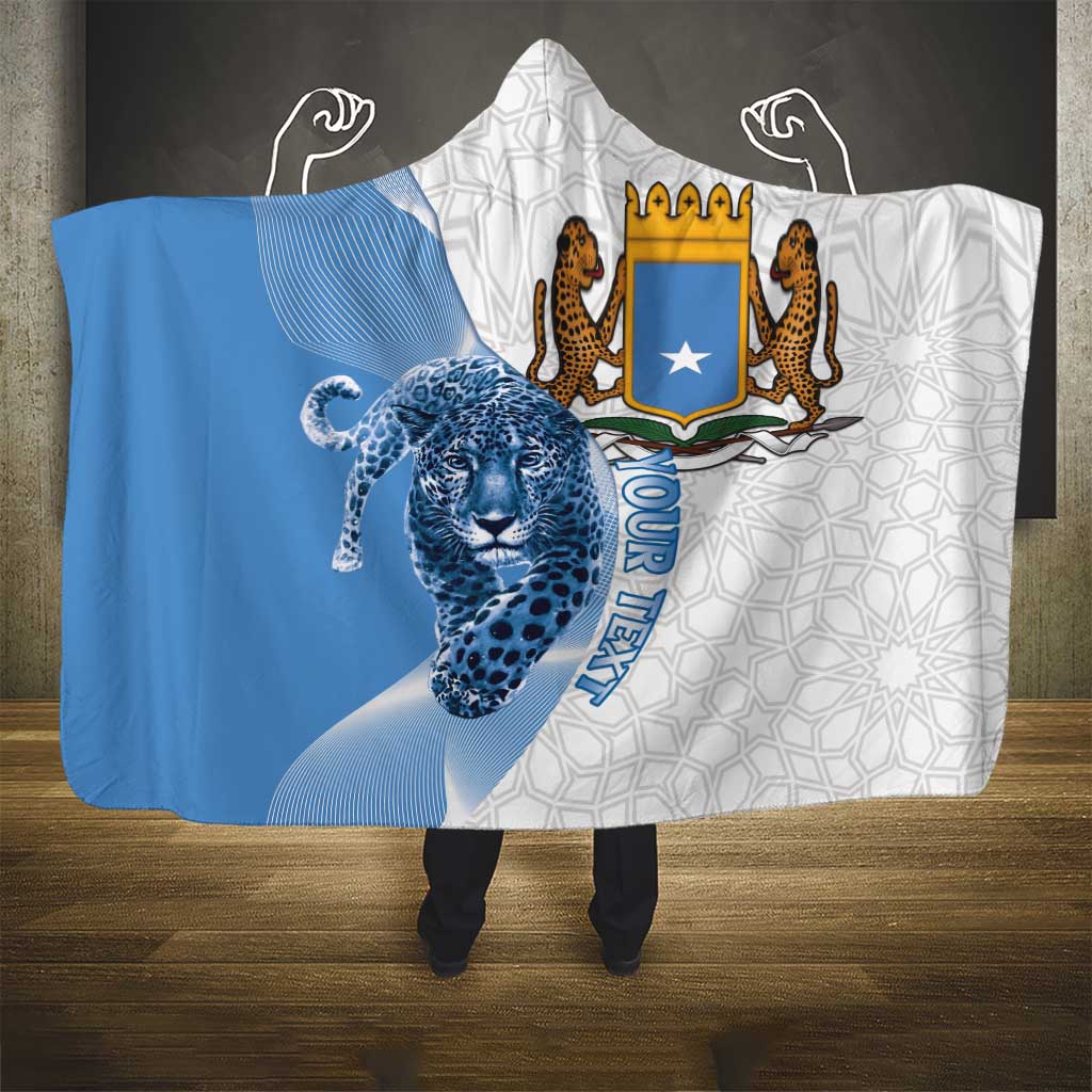 Coat of arms of Soomaaliya Hooded Blanket Leopard Skin mix Islamic Pattern