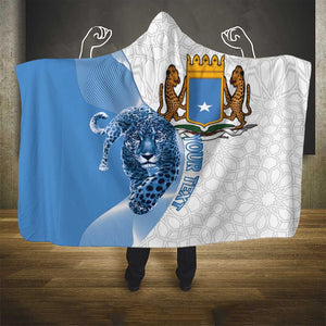 Coat of arms of Soomaaliya Hooded Blanket Leopard Skin mix Islamic Pattern