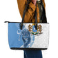 Coat of arms of Soomaaliya Leather Tote Bag Leopard Skin mix Islamic Pattern