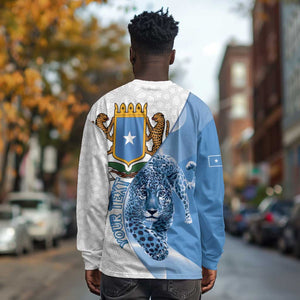 Coat of arms of Soomaaliya Long Sleeve Shirt Leopard Skin mix Islamic Pattern