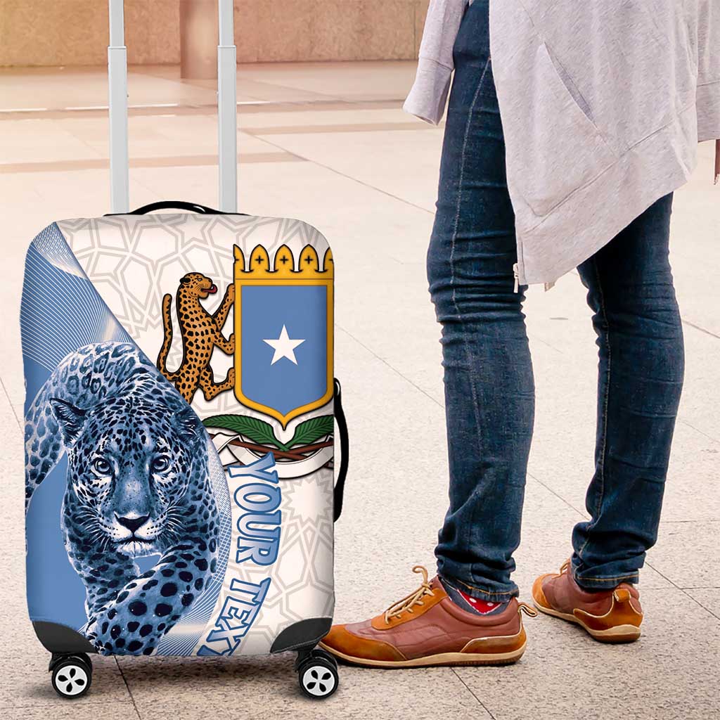 Coat of arms of Soomaaliya Luggage Cover Leopard Skin mix Islamic Pattern