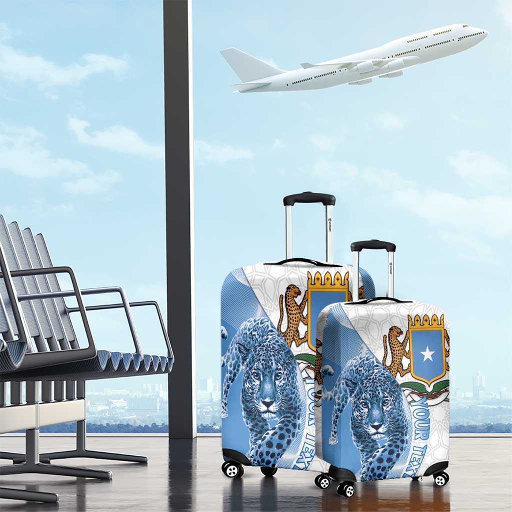Coat of arms of Soomaaliya Luggage Cover Leopard Skin mix Islamic Pattern