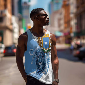 Coat of arms of Soomaaliya Men Tank Top Leopard Skin mix Islamic Pattern