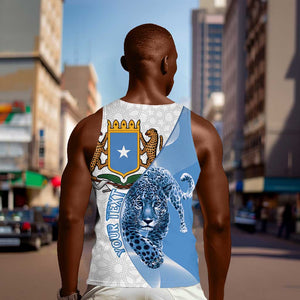 Coat of arms of Soomaaliya Men Tank Top Leopard Skin mix Islamic Pattern