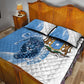 Coat of arms of Soomaaliya Quilt Bed Set Leopard Skin mix Islamic Pattern