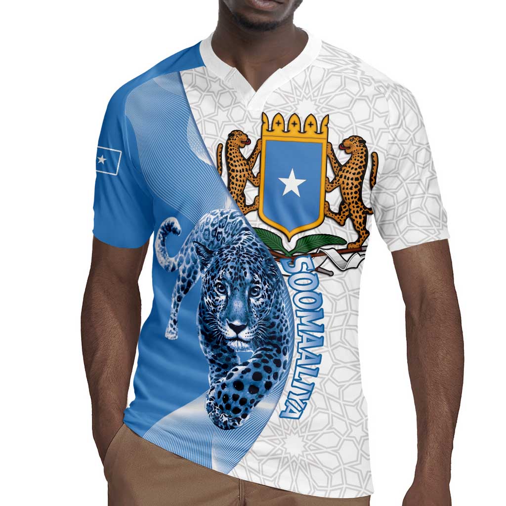 Coat of arms of Soomaaliya Rugby Jersey Leopard Skin mix Islamic Pattern