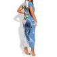 Coat of arms of Soomaaliya Short Sleeve Bodycon Dress Leopard Skin mix Islamic Pattern LT15
