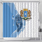 Coat of arms of Soomaaliya Shower Curtain Leopard Skin mix Islamic Pattern