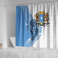 Coat of arms of Soomaaliya Shower Curtain Leopard Skin mix Islamic Pattern