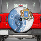 Coat of arms of Soomaaliya Spare Tire Cover Leopard Skin mix Islamic Pattern