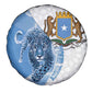 Coat of arms of Soomaaliya Spare Tire Cover Leopard Skin mix Islamic Pattern