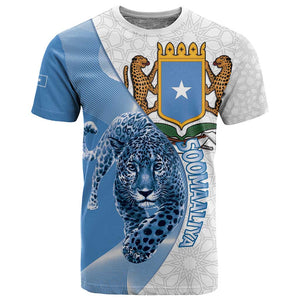 Coat of arms of Soomaaliya T shirt Leopard Skin mix Islamic Pattern