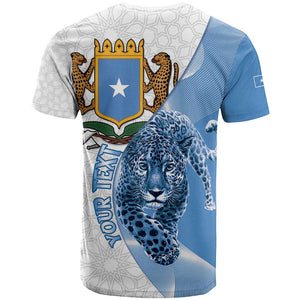 Coat of arms of Soomaaliya T shirt Leopard Skin mix Islamic Pattern