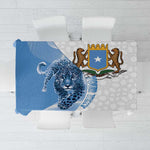 Coat of arms of Soomaaliya Tablecloth Leopard Skin mix Islamic Pattern