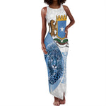 Coat of arms of Soomaaliya Tank Maxi Dress Leopard Skin mix Islamic Pattern