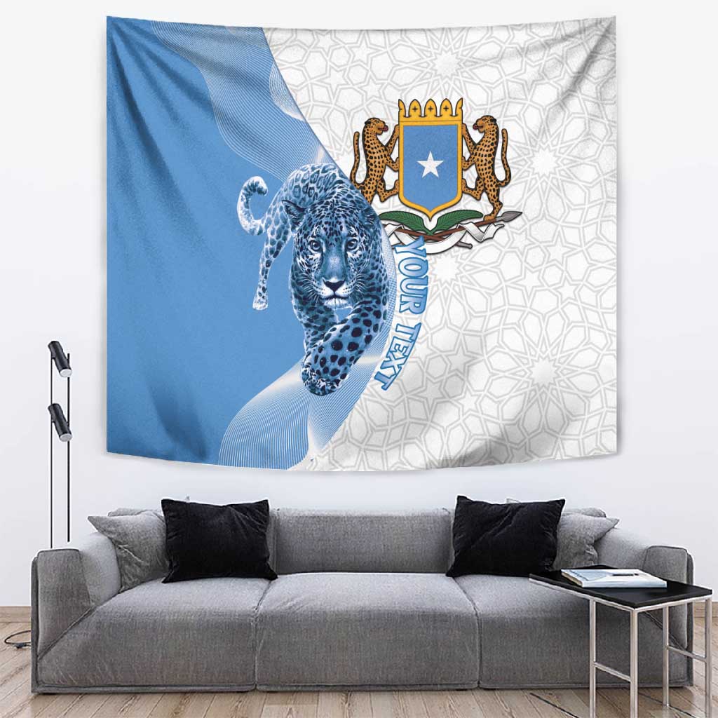Coat of arms of Soomaaliya Tapestry Leopard Skin mix Islamic Pattern