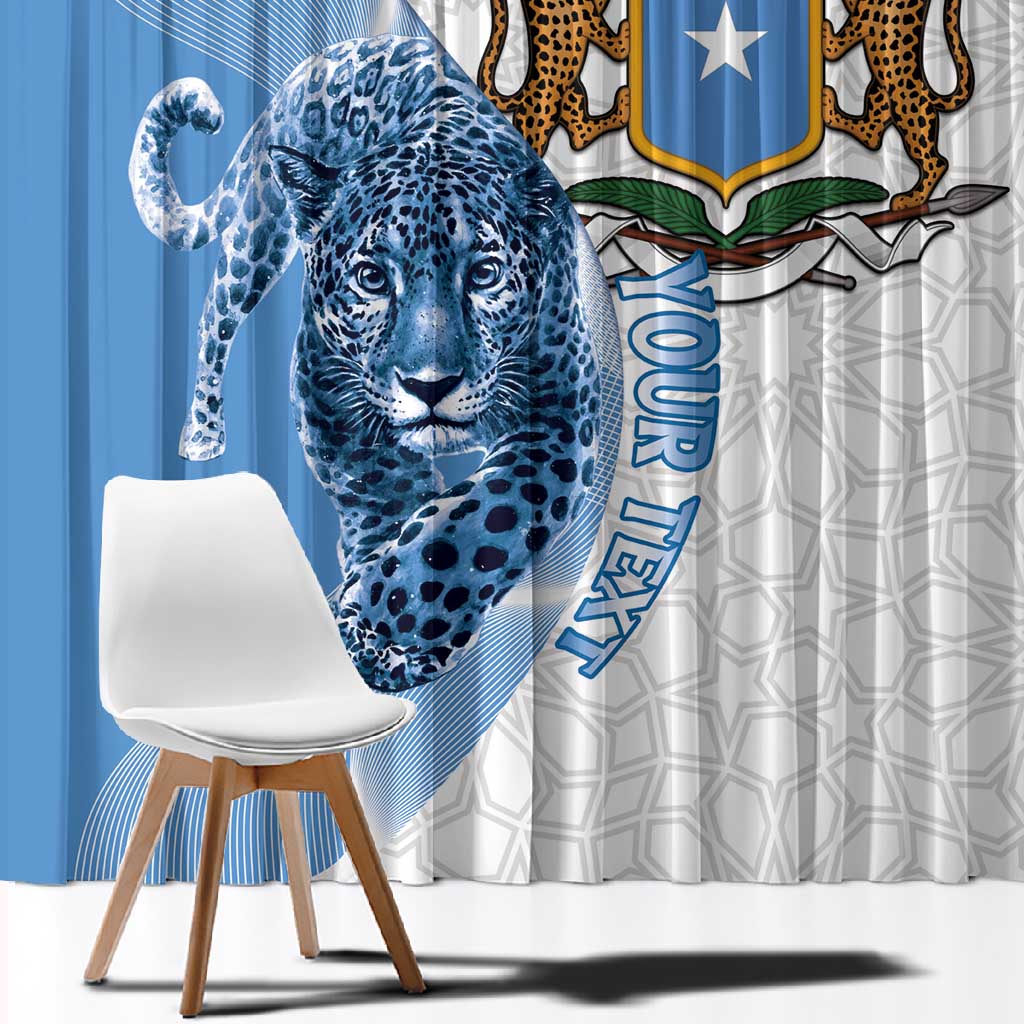 Coat of arms of Soomaaliya Window Curtain Leopard Skin mix Islamic Pattern